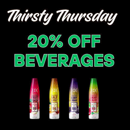 Thirsty Thursday deals at Greens Cannabis Dispensary in New Mexico